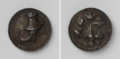 Middelburg Shoemakers', Tanners' and Leather Merchants' Guild, guild medal with no. 20