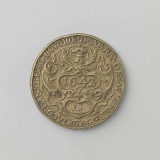 Rhetoricians' chamber Het Bloemken Jesse in Middelburg under the motto "In minnen groeyende", membership medal no. 53