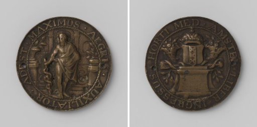 Collegium Medicum in Amsterdam, Access Medal for the Hortus Medicus