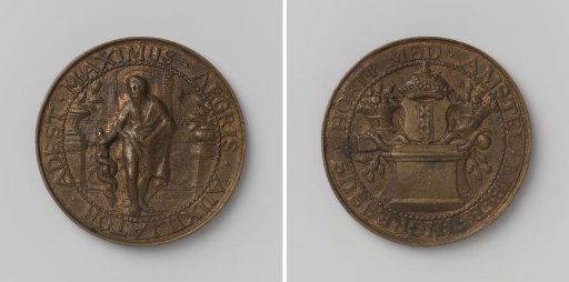 Collegium Medicum in Amsterdam, admission medal for the hortus medicus of Jacobus Tieboel