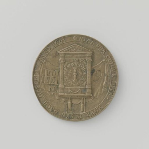 Unknown city, Clockmakers' Guild, with number 9