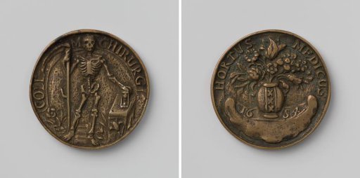 Surgeons' Guild of Amsterdam, entrance medal for the hortus medicus