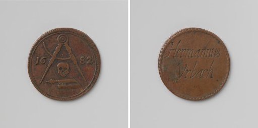 Carpenters' Guild of Cologne, funeral medal of Hermannus Urbach