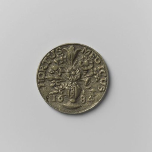 Collegium Medicum in Amsterdam, admission medal for the hortus medicus for pharmacy student H.J.C.
