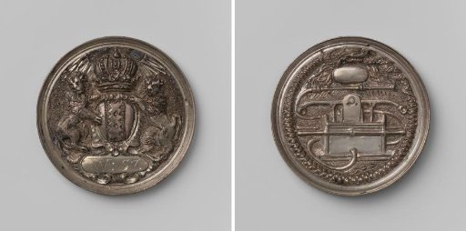Amsterdam, fire hose medal of district 57, struck in honor of lieutenant Hendrik Asschenbergh