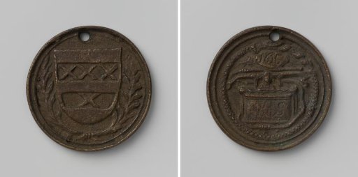 Nieuwer Amstel, Fire Engine Medal with Inscription K.S. and No. 15