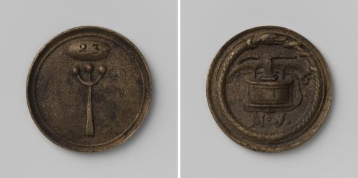 Oostzaan, fire hose medal of hose 1 with no. 23