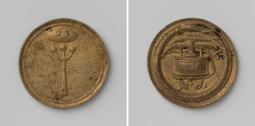 Oostzaan, fire hose medal of hose 1 with no. 23
