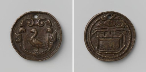 Landsmeer, fire hose medal with no. 3