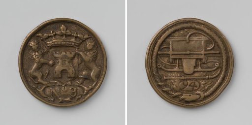 Alkmaar, fire hose medal of hose no. 3 with no. 94