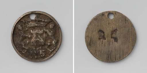 Alkmaar, fire hose medal of hose no. 5 with no. 25