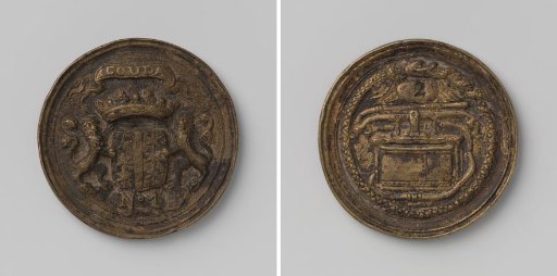 Gouda, fire hose medal of hose 1 with no. 2
