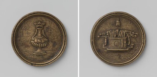 Vlissingen, fire hose medal of hose C with no. 2