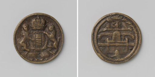 Delft, Fire Hose Medal of District 3 with No. 38