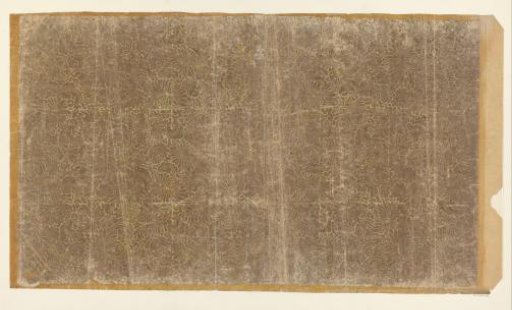 Sheet with a continuous all-over pattern of chrysanthemums (one of ten identical sheets)