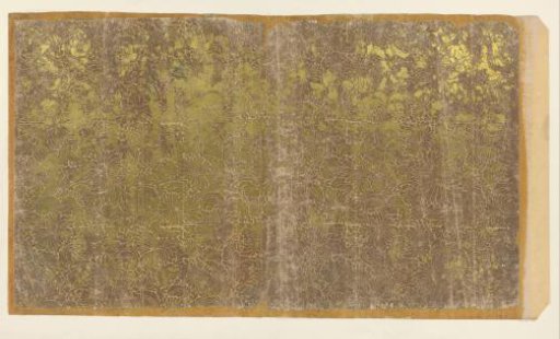 Sheet with a continuous all-over pattern of chrysanthemums (one of ten identical sheets)