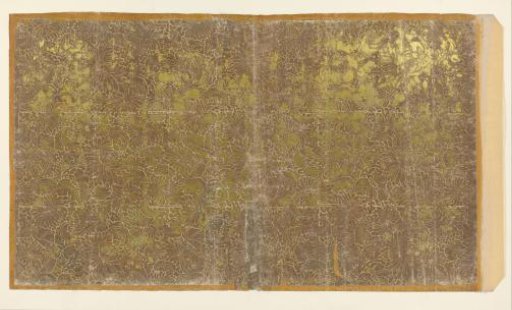 Sheet with a continuous all-over pattern of chrysanthemums (one of ten identical sheets)