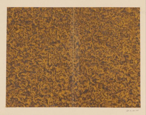 Veined starched paper in brown