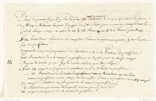 Explanation of a Drawing of the Troop Movements in Flanders in 1703