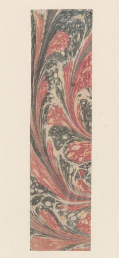 Wave marble in green, red and yellow