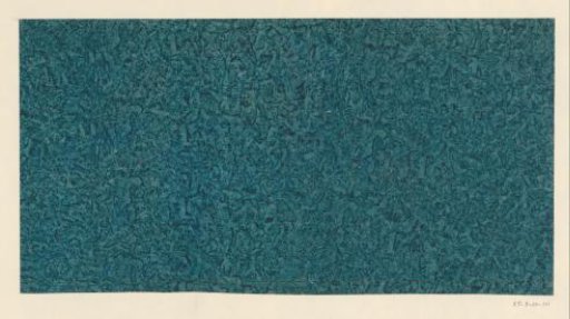 Veined starched paper in blue