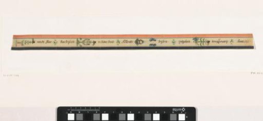 Silk ribbon celebrating the first year of freedom, 1795