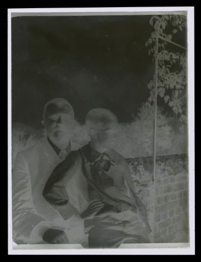 Portrait of an unknown man and boy