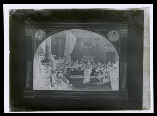 Photographic reproduction of a study for the paintings 'Belshazzar's Feast' and 'The Wedding at Cana'