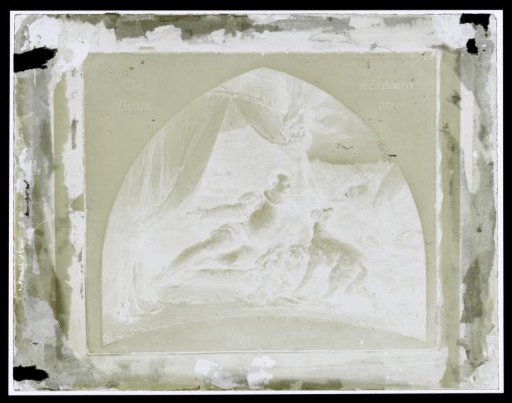 Photographic reproduction of a painting with a scene from the life of William of Orange