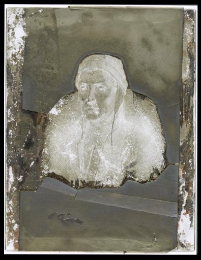 Photographic reproduction of a painting or print of an unknown person