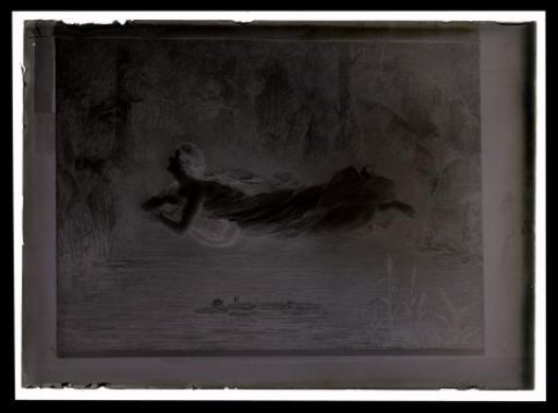 Photographic reproduction of a painting of a reclining woman