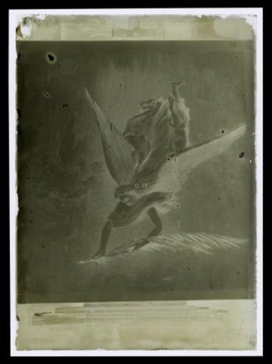 Photographic Reproduction of a Painting of a Falling Angel