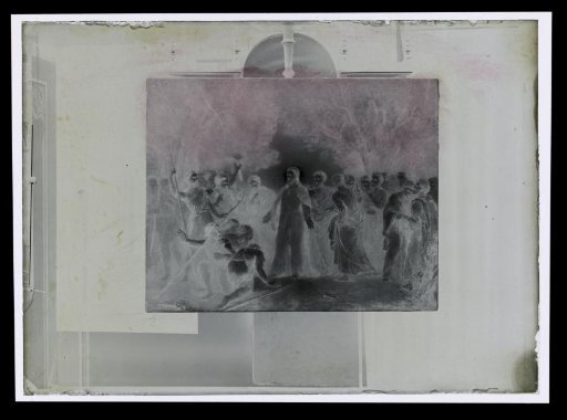 Photographic Reproduction of a Painting of Christ in a Forest, by Laurens Lodewijk Kleijn