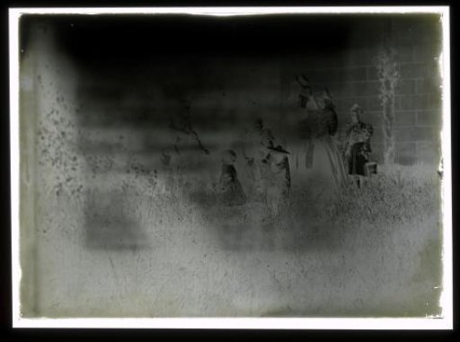Group of people on a grassy field