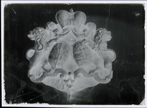Family coat of arms in stone