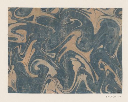 Fantasy or loop marble in blue and pink
