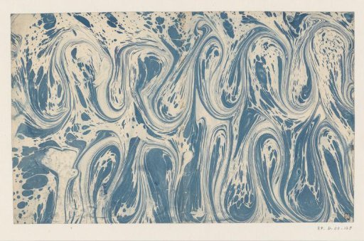 Wave marble in blue