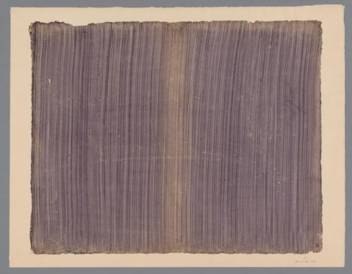 Brushed starched paper in purple