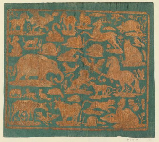 Sheet with animals
