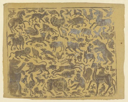 Sheet with animals