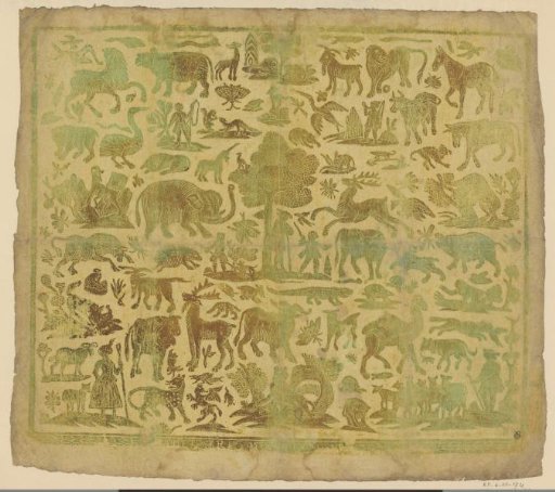 Sheet with animals
