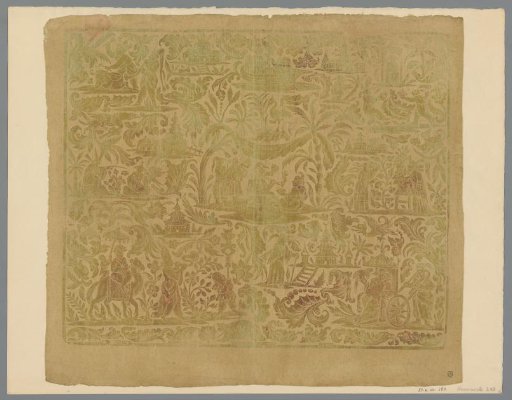 Decorative paper with Chinoiserie motifs