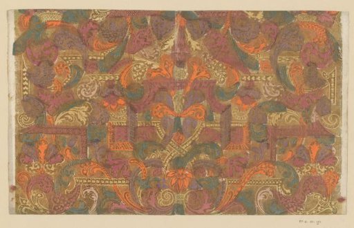 Sheet with Louis XIV ornament