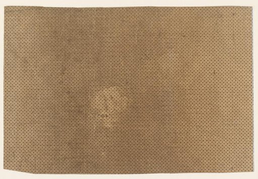 Sheet with pattern of stars and dots