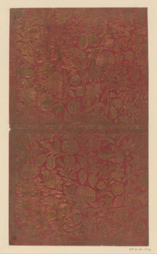 Sheet with flowers and fruit