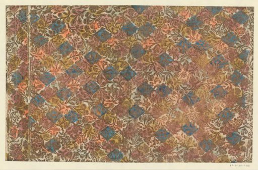 Sheet with flowers and fruits