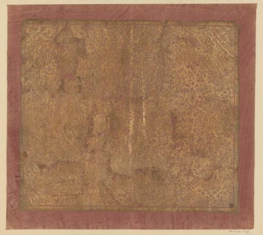 Sheet with scrolls of fruits