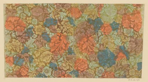 Sheet with flowers and fruits
