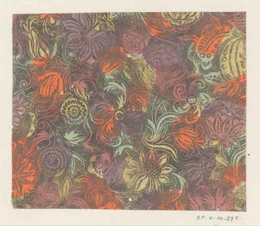 Sheet with Ornament of Flowers