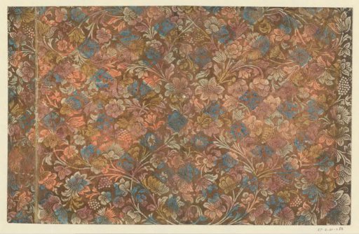 Sheet with flowers and fruits